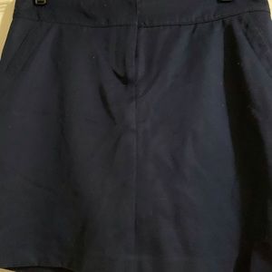 Izod navy golf skort